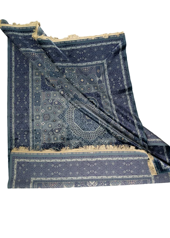 Blue Silk Persian Rug Horizon 8 x 10
