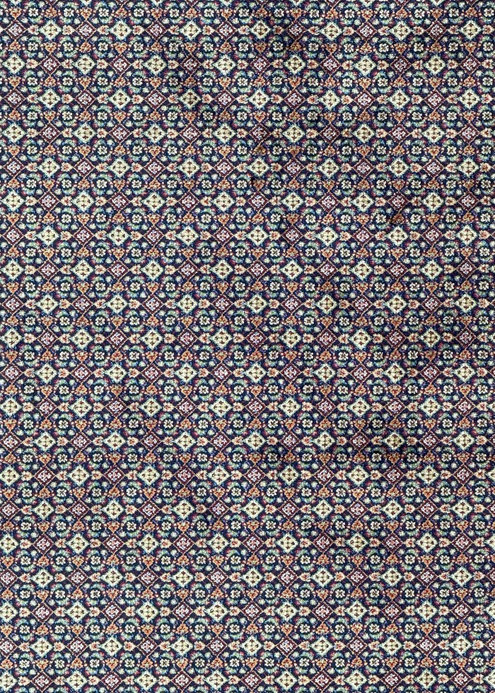 Brown Silk Persian Rug Fish Pattern 8 x 10