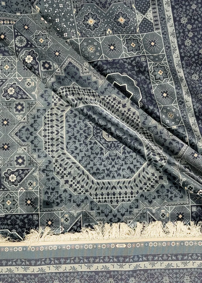 Blue Silk Persian Rug Horizon 8 x 10