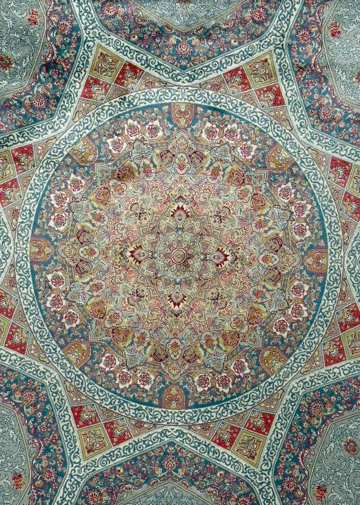 Blue Persian rug