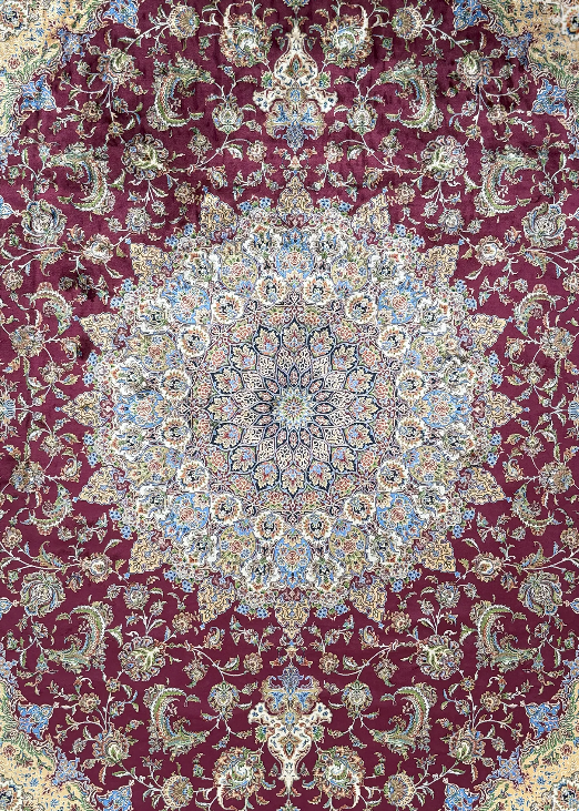 Red Persian rug