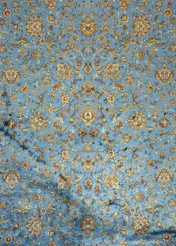 Blue and Beige Persian Rug Afshan Pattern 4 x 6 - Image 2