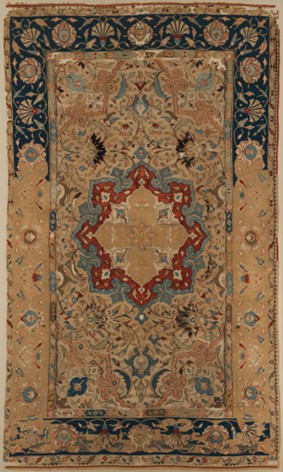 Safavid Carpet Fragment, 16th CenturyCaption: A silk Persian rug with floral motifs, showcasing Safavid artistry.
Credit: Image courtesy of The Metropolitan Museum of Art, CC0