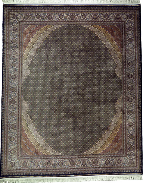 Choosing the Perfect Persian Style Rug for Your Dining Room: A Friendly Guide Caption: An 8x10 Persian rug with a fish pattern, adding elegance to your dining room.