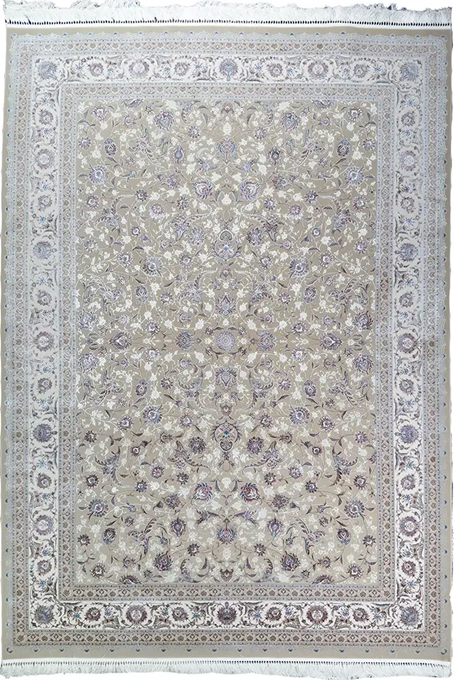 Are Persian Style Rugs a Good Investment? A Timeless Choice Beige and White Silk Persian Rug Afshan Pattern