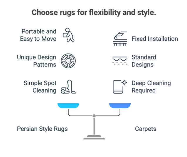 Rug vs Carpet: Why a Persian Style Rug Wins