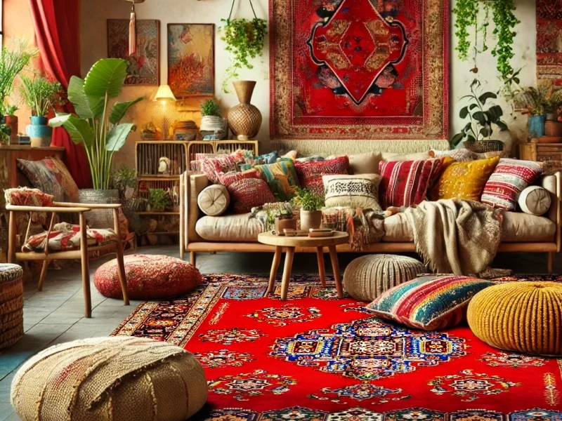 How a Red Persian Rug Enhances Bohemian Interior Design? How a Red Persian Rug Enhances Bohemian Interior Design?