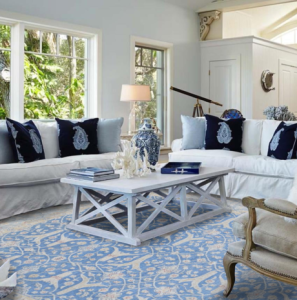 Why a Blue Persian Rug Defines Coastal Interior Design