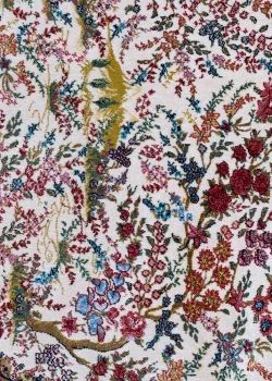 Red and Pink Persian Rug Eden Pattern 2 x 2 - Image 2
