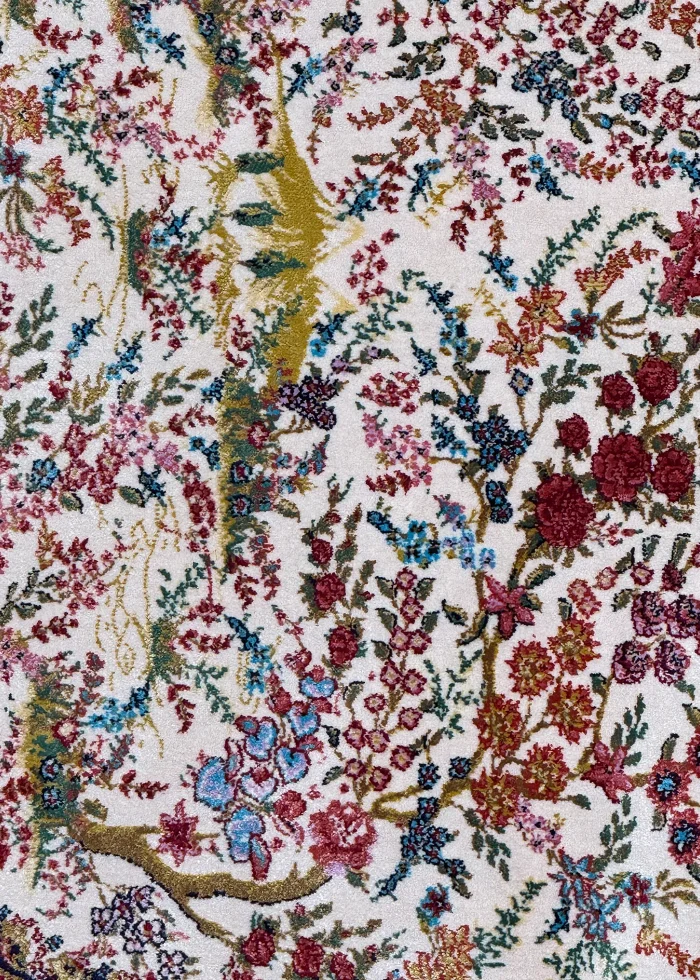 Red and Pink Persian Rug Eden Pattern 2 x 2 - Image 2
