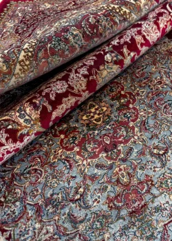 Red and White Persian Rug Shah Abbasi Pattern 4 x 6 - Image 7
