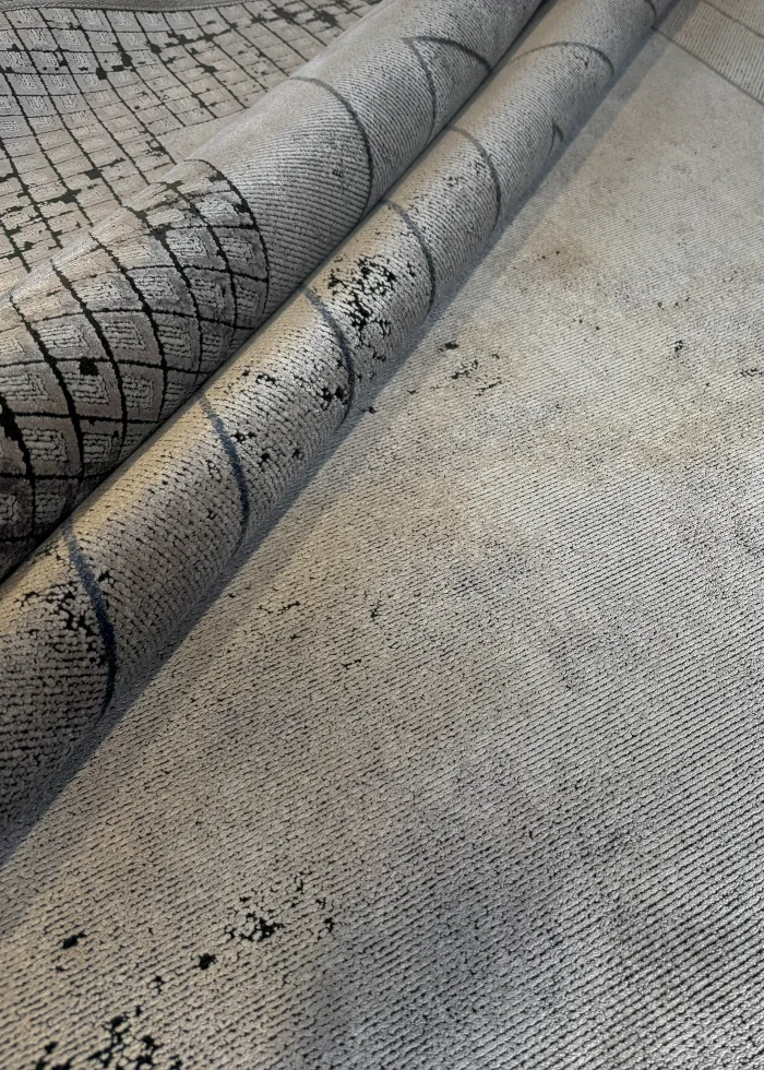 Gray Persian Rug Ash Pattern 8 x 10 - Image 5