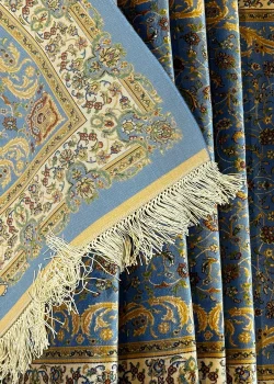 Blue and Beige Persian Runner Afshan Pattern 3 x 10 - Image 8