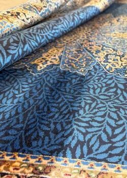 Blue and Beige Persian Rug Faraz Pattern 4 x 6 - Image 7