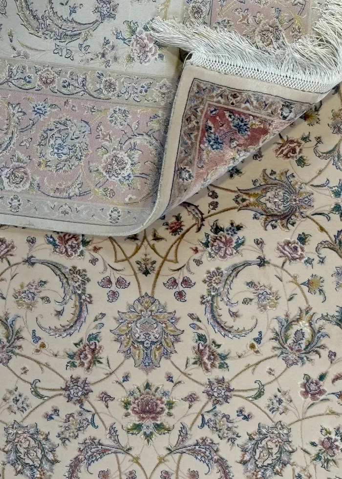 Beige Persian Rug Afshan Pattern 3x 5 - Image 4