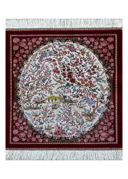 Red and Pink Persian Rug Eden Pattern 2 x 2