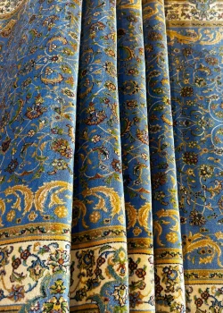 Blue and Beige Persian Runner Afshan Pattern 3 x 10 - Image 5