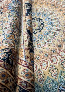 Blue and Black Persian Rug Elham Pattern 7 x 7 - Image 6