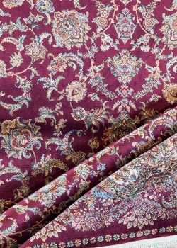 Red and Beige Persian Rug Shah Abbasi Pattern 4 x 6 - Image 5