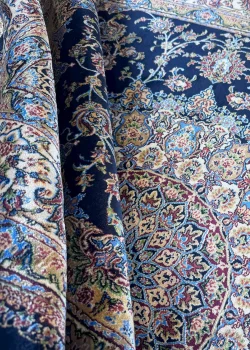 Navy Blue and Blue Persian Rug Heaven Pattern 4 x 6 - Image 8