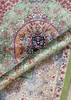 Green and Red Persian Rug Tile Pattern 4 x 6 - Image 6