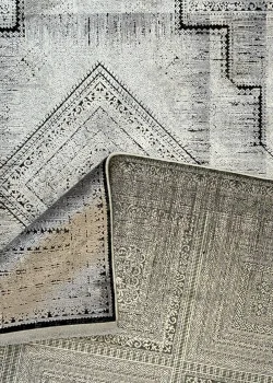 Gray Persian Rug Ash Pattern 7 x 9 - Image 4