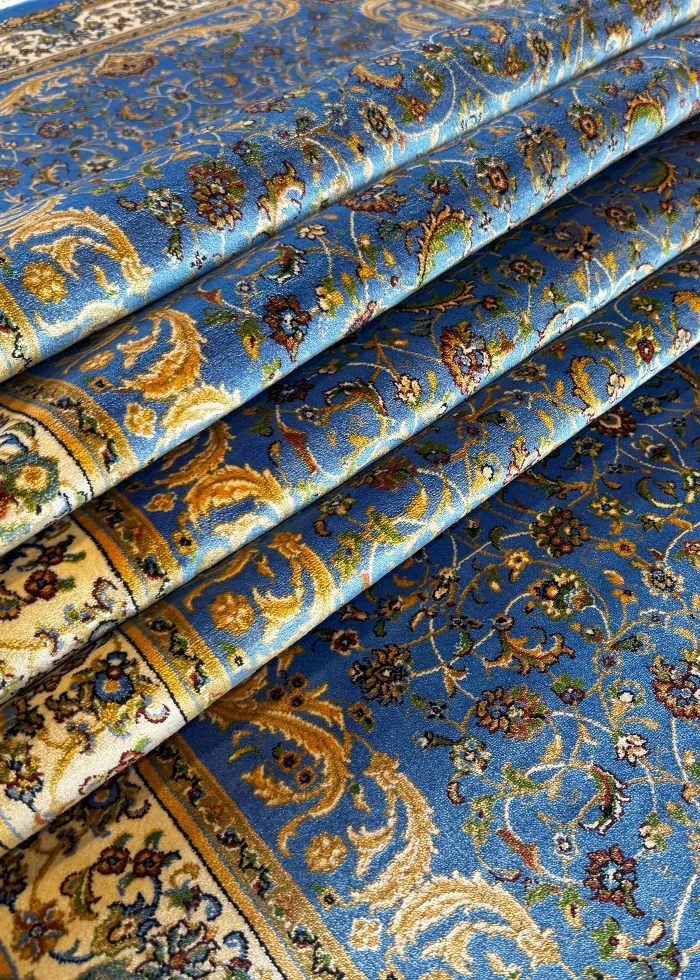Blue and Beige Persian Runner Afshan Pattern 3 x 10 - Image 6