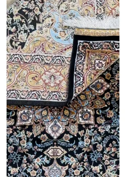 Black and Brown Persian Rug Faraz Pattern 3 x 5 - Image 4