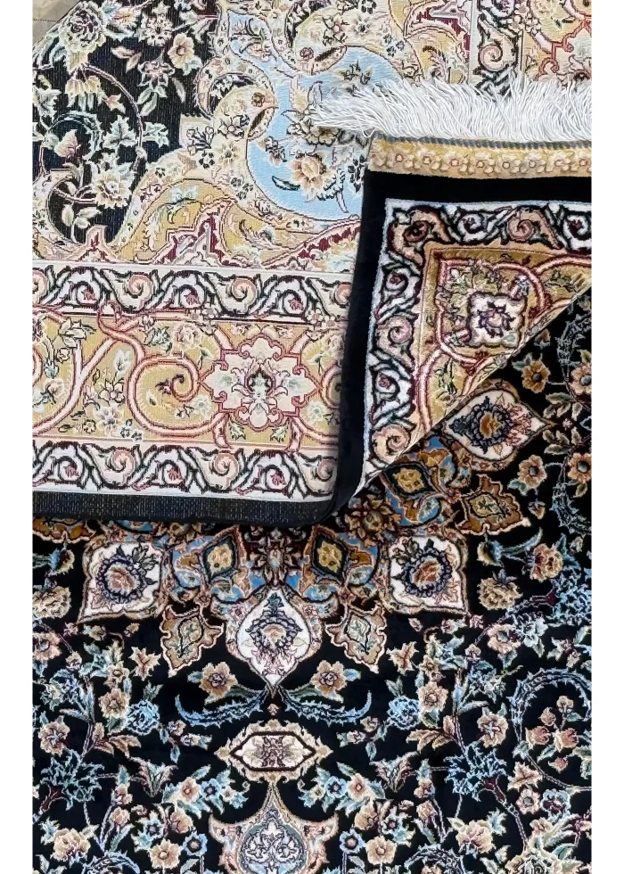 Black and Brown Persian Rug Faraz Pattern 3 x 5 - Image 4