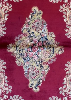 Red and Pink Persian Rug Paisley Pattern 3 x 5 - Image 2
