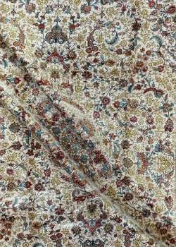 Beige and Red Peesian Rug Shah Abbasi Pattern 7 x 9 - Image 4