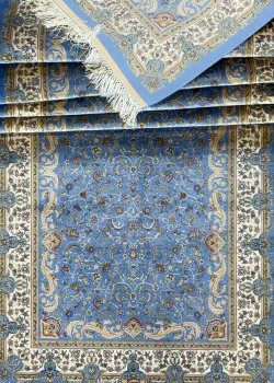 Blue and Beige Persian Runner Afshan Pattern 3 x 10 - Image 7