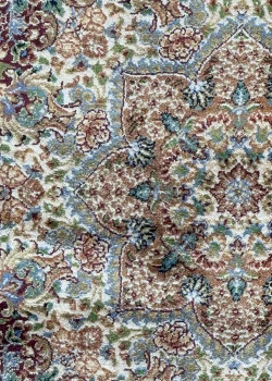 Red and Brown Persian Rug Toranj Pattern 7 x 7 - Image 4
