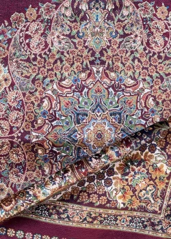 Red and Beige Persian Rug Flame Pattern 4 x 6 - Image 3