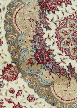 Blue and White Round Persian Rug Heaven Pattern 5 x 5 - Image 3