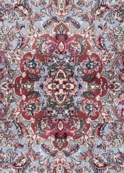 Red and White Persian Rug Shah Abbasi Pattern 4 x 6 - Image 3