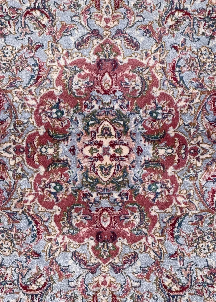 Red and White Persian Rug Shah Abbasi Pattern 4 x 6 - Image 3