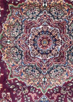 Red Persian Rug Flame Pattern 4 x 6 - Image 5