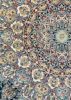Navy Blue and Blue Persian Rug Heaven Pattern 4 x 6 - Image 3