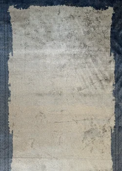 Blue and Gray Persian Rug Frame Pattern 7 x 9 - Image 2