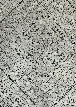 Gray and Red Persian Rug Ash Pattern 7 x 9 - Image 5