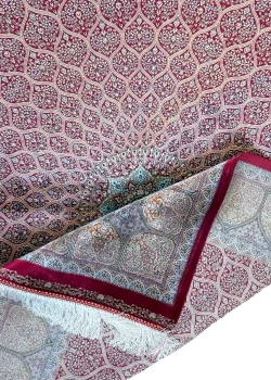 Red and Blue Persian Rug Vanda Pattern 5 x 8 - Image 3