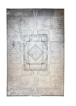 Gray Persian Rug Ash Pattern 7 x 9