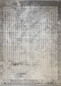 Gray Persian Rug Ash Pattern 8 x 10