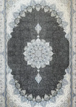 Gray and Beige Persian Rug Faraz Pattern 7 x 9 - Image 2