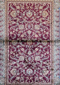 Red and Beige Persian Rug Shah Abbasi Pattern 4 x 6 - Image 2
