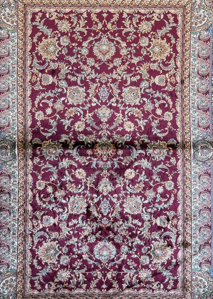 Red and Beige Persian Rug Shah Abbasi Pattern 4 x 6 - Image 2