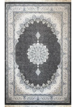 Gray and Beige Persian Rug Faraz Pattern 7 x 9