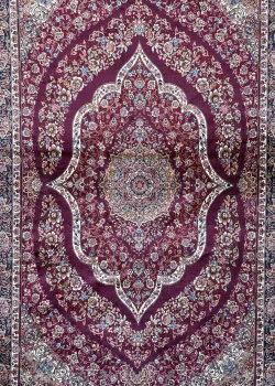 Red Persian Rug Flame Pattern 4 x 6 - Image 2