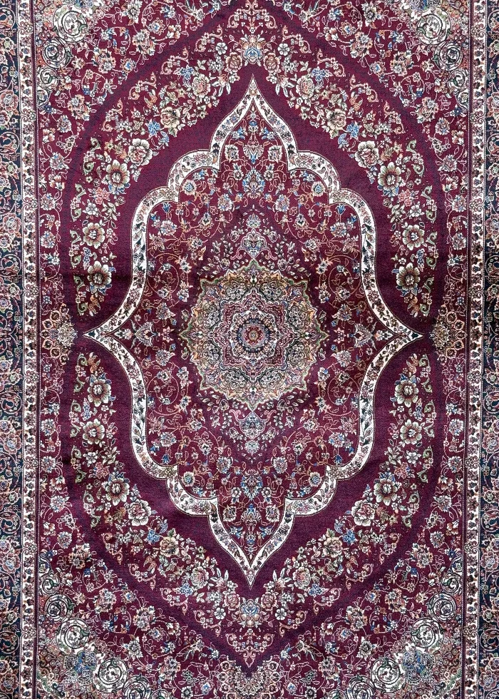 Red Persian Rug Flame Pattern 4 x 6 - Image 2